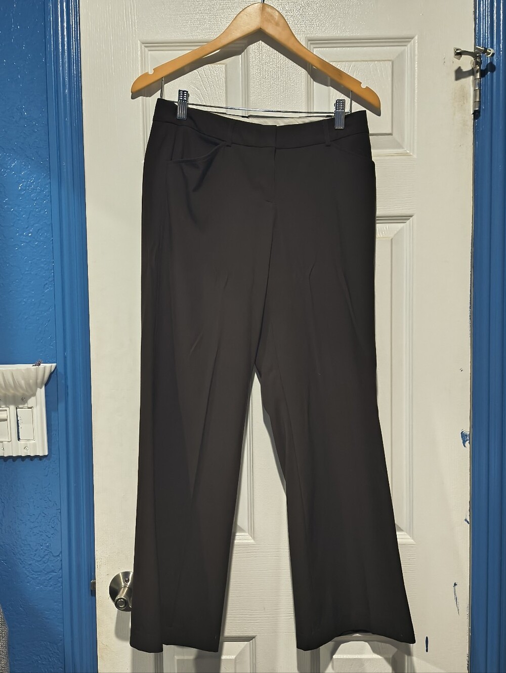 Worthington Petite Stretch Dress Pants Brown Straight Leg Size 6P